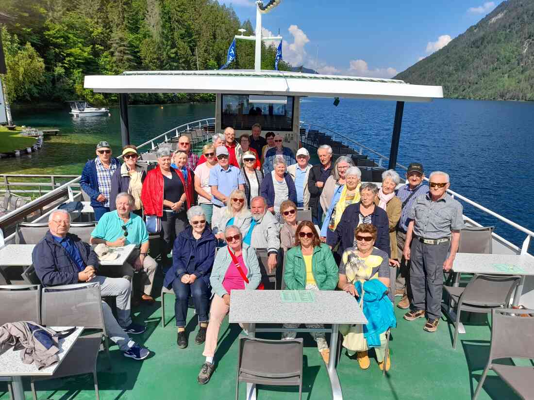 Gemeinsamer Seniorenausflug nach Kärnten: Schifffahrt am Weissensee, 2023