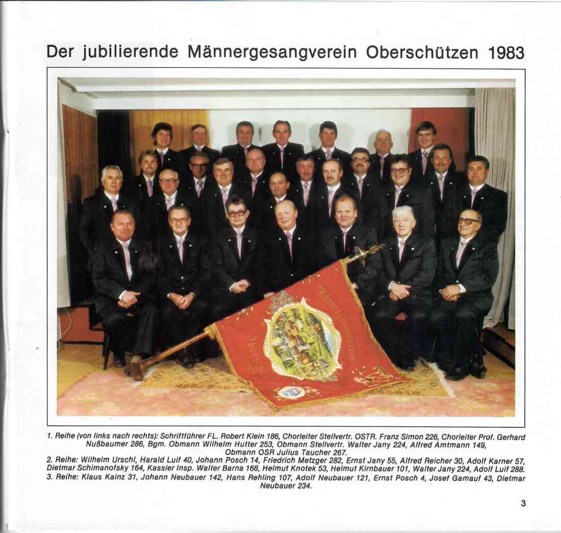 100 Jahre Männergesangsverein Oberschützen