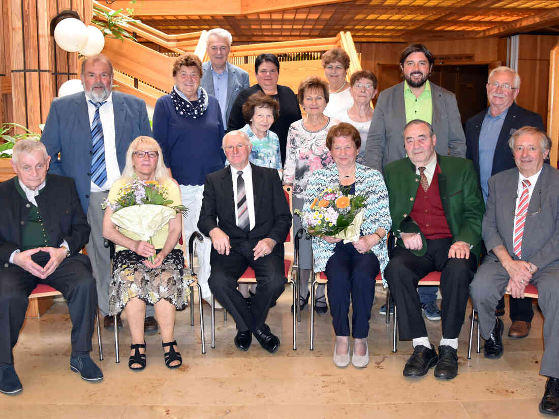 Goldene Hochzeit: Eheleute Kurz und Marth feiern mit dem Seniorenbund, 2019