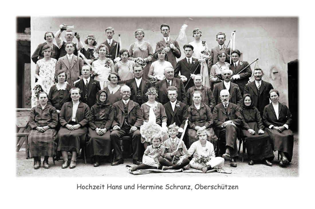 Hochzeit von Hans und Hermine Schranz in Oberschützen