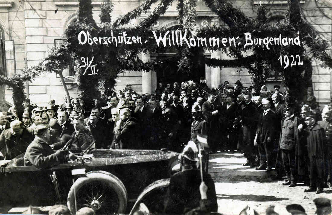 Prominenter Besuch in Oberschützen 1922
