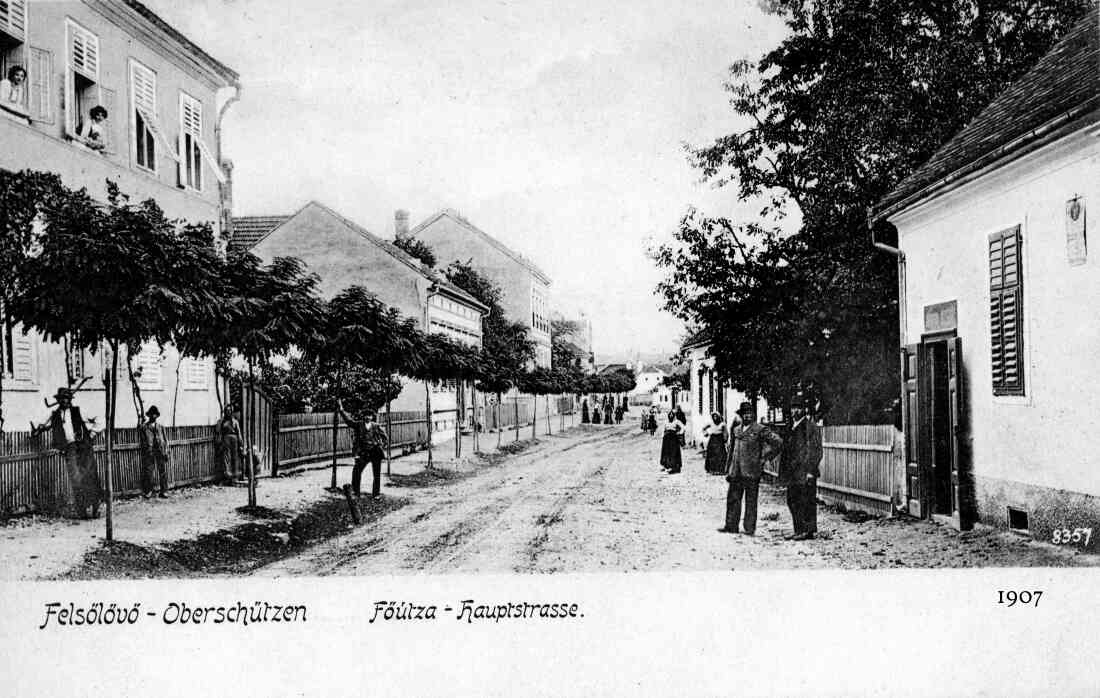 Hauptstraße Oberschützen 1907