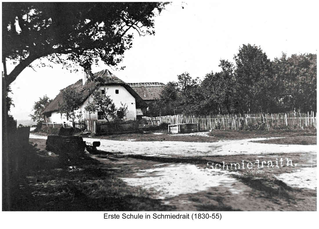 Erste Schule in Schmiedrait (1830-55)