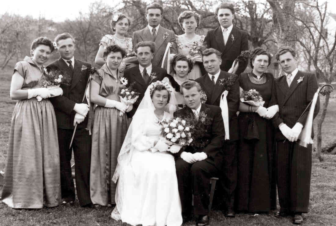 Hochzeit Jany Walter und Hilda, geb. Amtmann, 1953