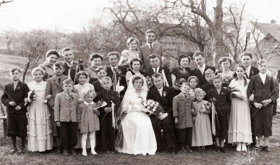 Hochzeit Jany Walter und Hilda, geb. Amtmann, 1953