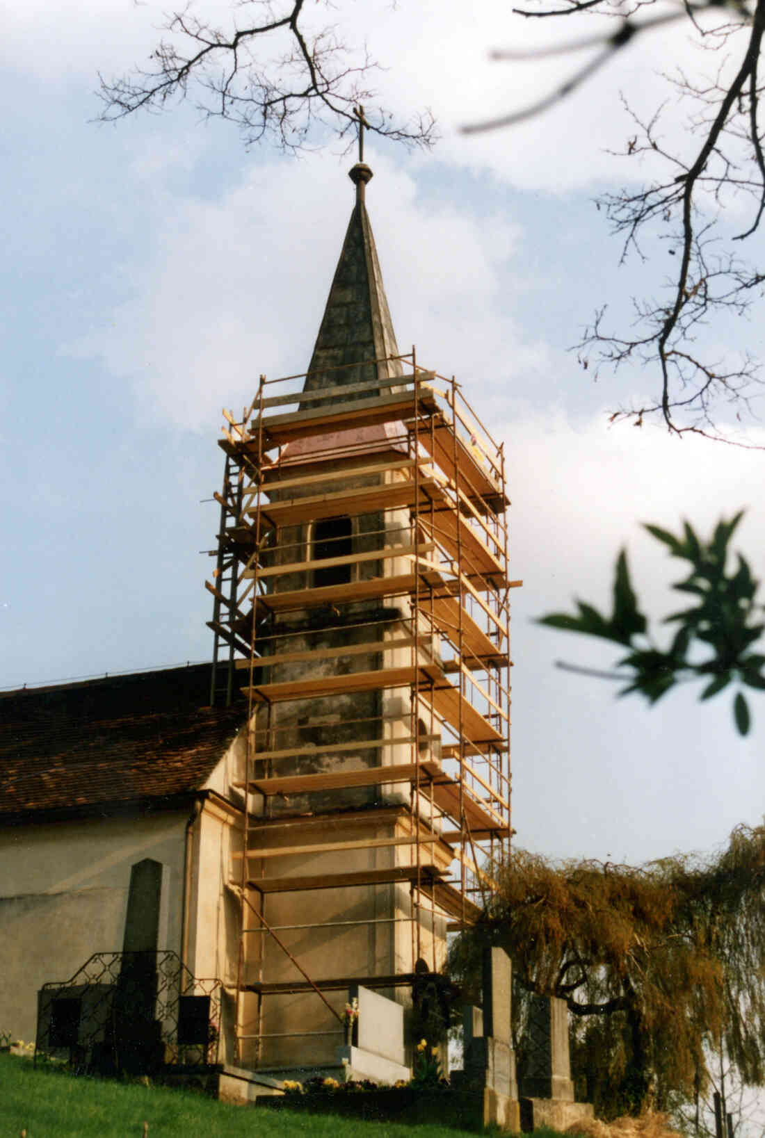 Kirchenrestaurierung - Friedhofskirche Oberschützen 1988