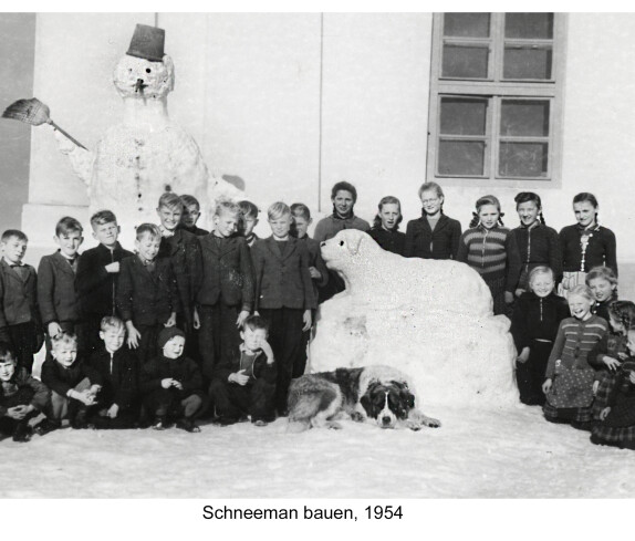 Schneemannbau 1954