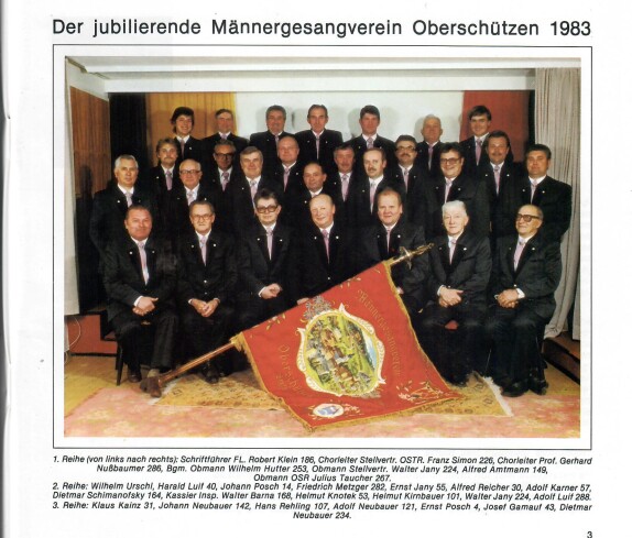 100 Jahre Männergesangsverein Oberschützen
