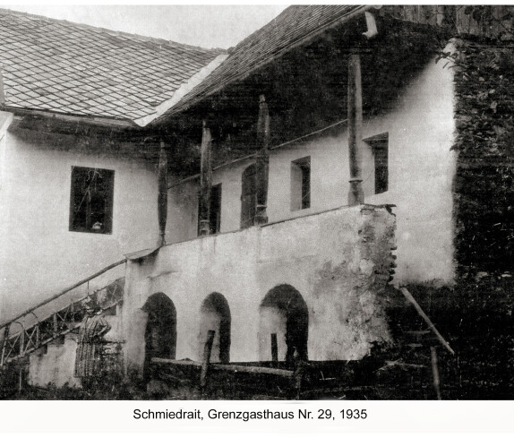 Grenzhasthaus Schmiedrait, 1935