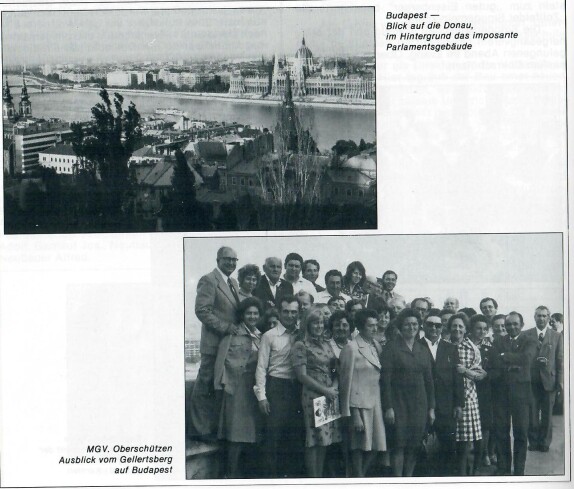 Ausflug des MGV Oberschützen in Budapest