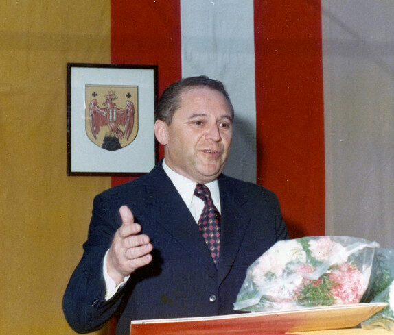 Reinhold Polster wird Ehrenbürger von Oberschützen (25.10.1972)