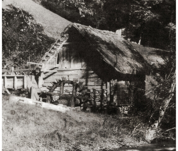 Erste Mühle in Schmiedrait, ca. 1800