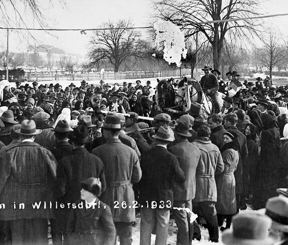 Blochziehen in Willersdorf 1933