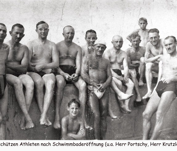 Oberschützer Athleten nach der Schwimmbaderöffnung